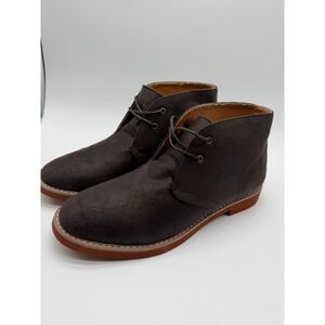 Tommy Hilfiger Mens Dark Brown Chukka Boots TMSTEN3 Desert Shoes US 7.5